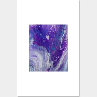 Purple and blue Mable Posters and Art